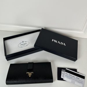 Prada Saffiano 1:1 Replica Portemonnee – Premium Kwaliteit Designer Look 975943287 - front view