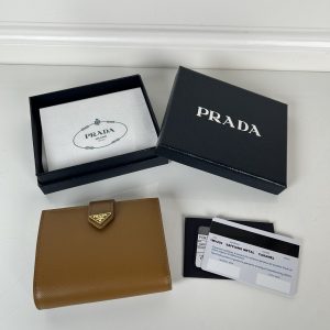 Prada Saffiano Saffianleren Portemonnee - Premium Kwaliteit & Snelle Levering 982188931 - front view