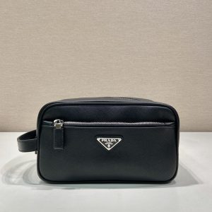 Prada Reizen Toilet Tas 1:1 Replica in Kalfsleer - Perfecte Kopie 962494676 - side view