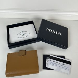 Prada Saffiano Saffianleren Portemonnee - Premium Kwaliteit & Snelle Levering 982188931 - side view